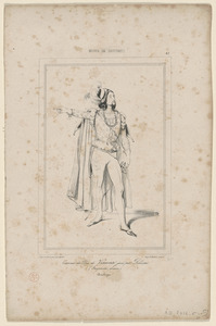 Costume de duc de Visconti, joué para Delaistre. - Gaspardo, arame. - Ambigu
