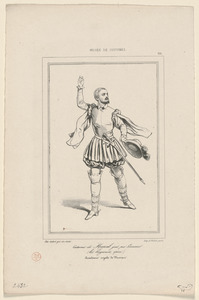 Costume de Marcel, joué par Levasseur. - Les Juguenots, opéra. - Académie royale de musique