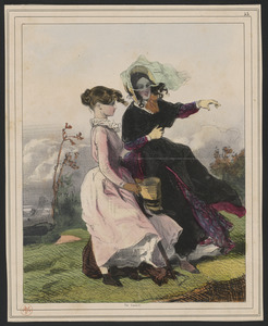 A Montmartre. - Ce qui est pointu, c'est St-Eustache. - Oui, où qu'est l'échoppe de mon honorée mère. - A présent, suis le bout de mon doigt...à droite de l'affaire carrée, qui est notre église... - contre une fumée...vois-tu ce balcon qui reluit?... - c'est ton salon
