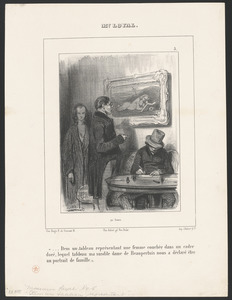 ..."Item un tableau représentant une femme couchée dans un cadre - doré, lequel tableau ma susdite dame de Beaupertuis nous a déclaré être - un portrait de famille."