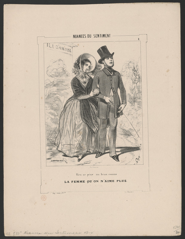 Rien ne pèse au bras comme - la femme qu'on n'aime plus