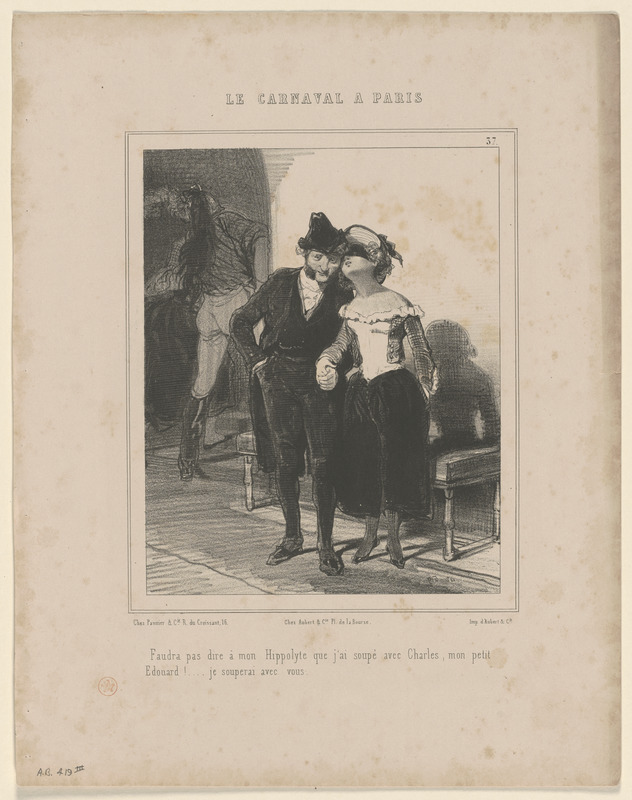 Faudra pas dire à mon Hippolyte que j'ai soupé avec Charles, mon petit - Edourd!...je souperai avec vous