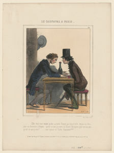 ...Elle était donc censée garder sa tante Grayet qui tenait le lit, depuis les Rois, - pour ses fameuses coliques, quand un soir je monte au Grand-Vainqueur  pour voir un peu, - Qu'est-ce que je vois?...mon épouse en Garde-Française!!!!...