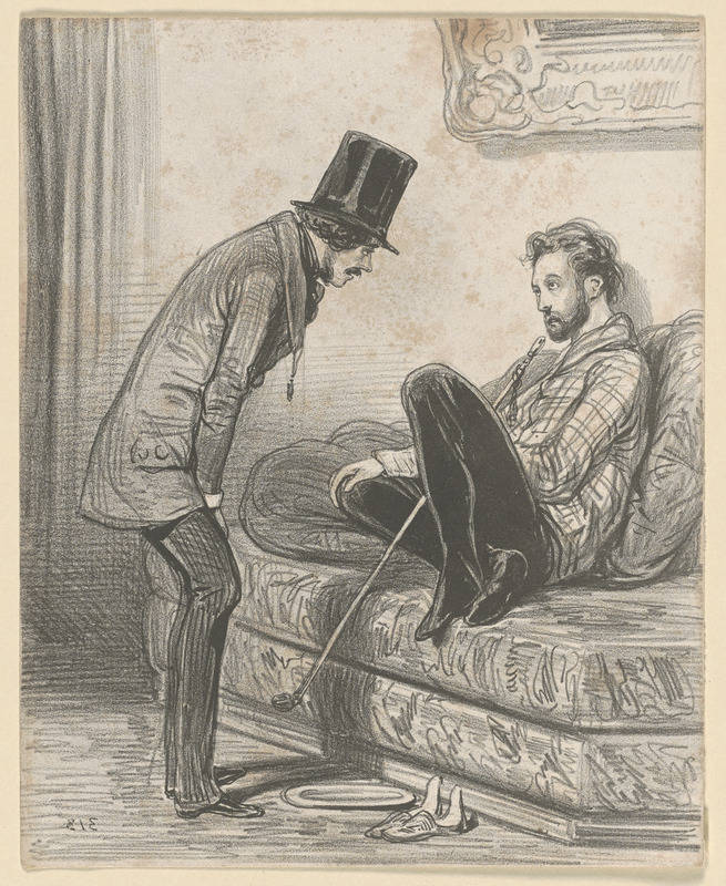 On vient de rapporter Louis de Vincennes, avec deux côtes cassés! - Pourquoi s'est-il battu? - Pour une bouffée de cigarre (sic)