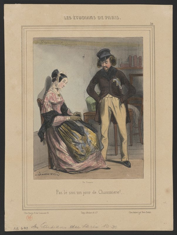 Pas le sou un jour de Chaumière!...