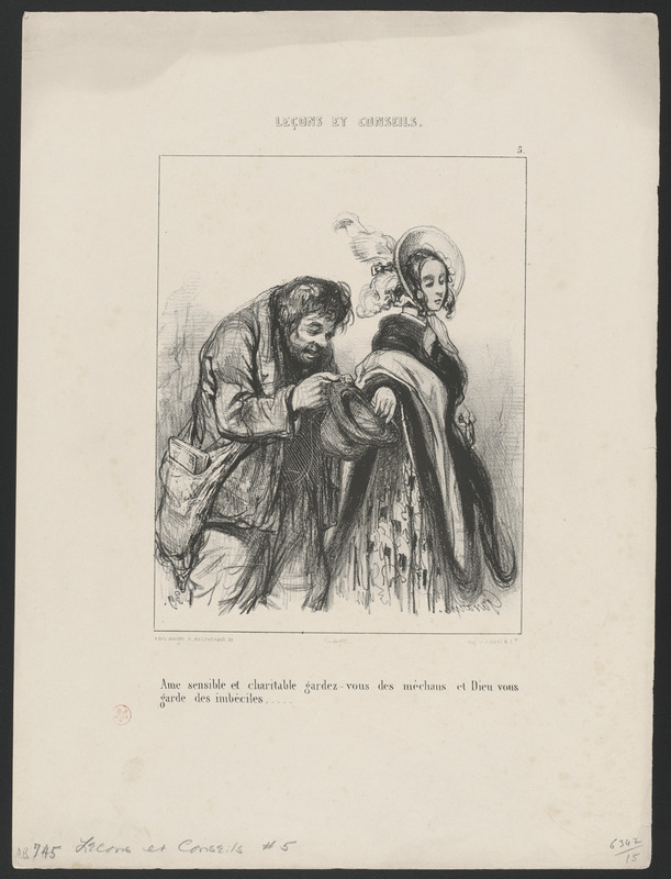 Ame sensible et charitables, gardez-vous des méchans (sic), et Dieu vous - garde des imbéciles