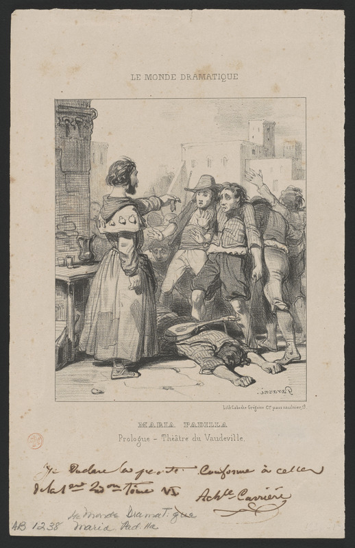 Maria Padilla. - Prologue Théâtre du Vaudeville