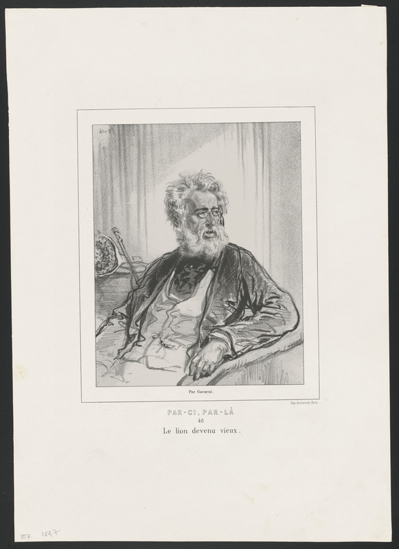 Le lion devenu vieux