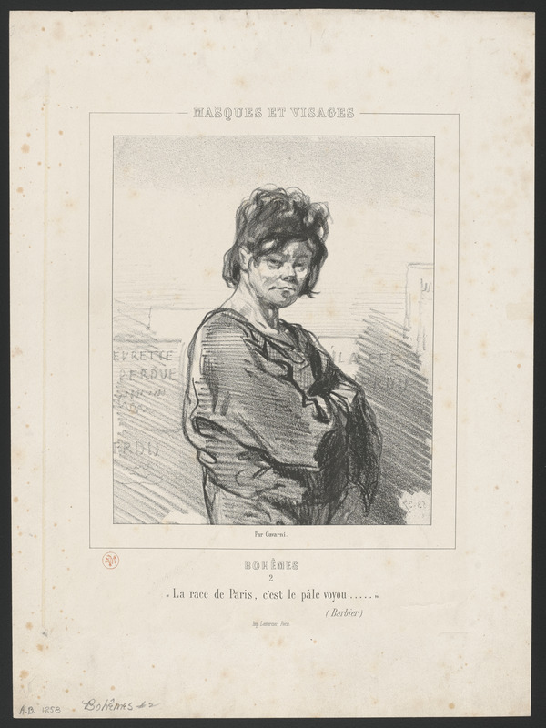 "La race de Paris, c'est le pâle voyou..." - (Barbier)