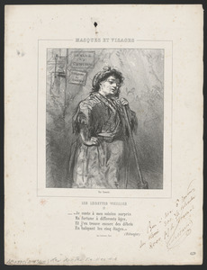 "Je conte à mes voisins surpris - Ma fortune à différents âges, - Et j'en trouve encore (sic) des débris - En balayant les cinq étages." (Béranger)