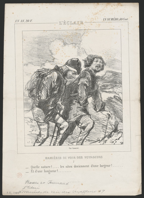 Quelle nature!...Les sites deviennent d'une largeur!... - Et d'une longueur!