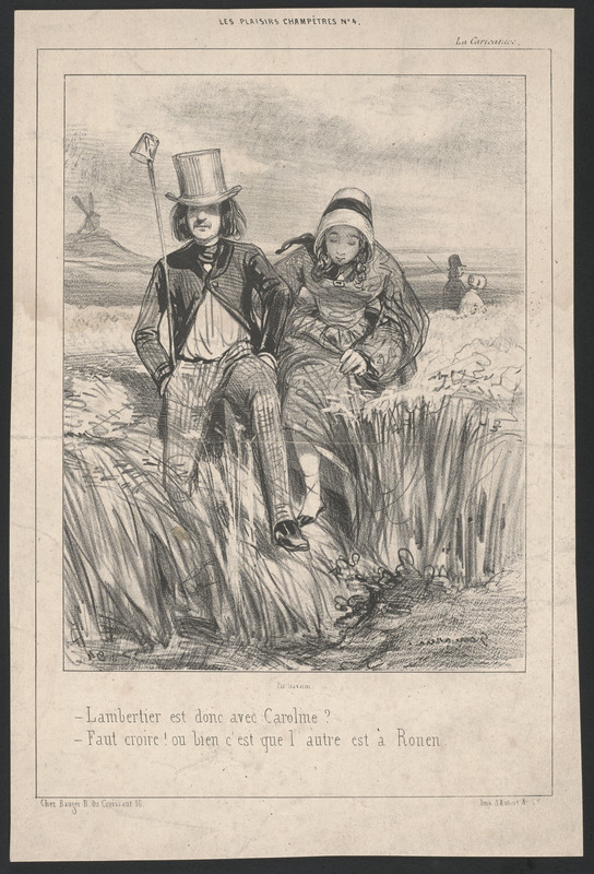 Lambertier est donc avec Caroline? - Faut croire! ou bien c'est que l'autre est à Rouen