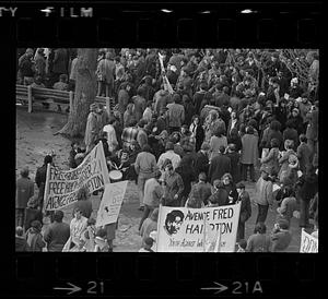 "Avenge Fred Hampton" rally, Boston Common