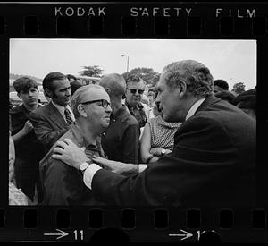 Mayor Kevin White tries to convince a skeptic, Boston