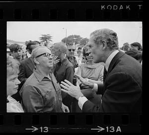 Mayor Kevin White tries to convince a skeptic, Boston