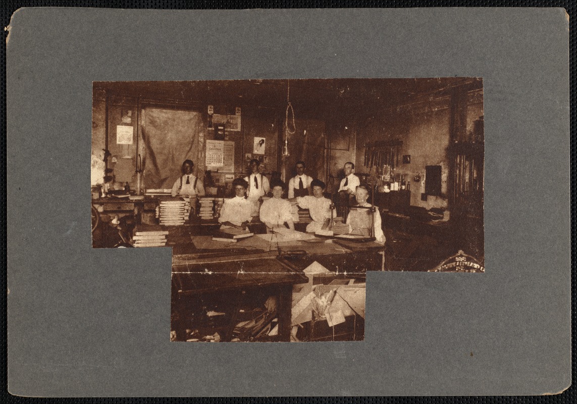 Interior of Sullivan and Markey Book Bindery