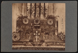 Nave and altar of Unitarian Memorial Church, Fairhaven, MA