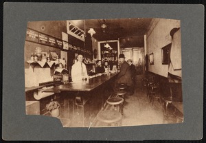 Interior of Wilson's Lunch on lower floor of the Whitcomb house