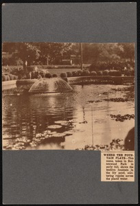 Beehive fountain in Buttonwood park, New Bedford, MA