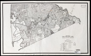 Zoning map of Town of Wellesley, Mass.