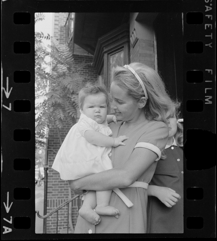 Kathryn White holding her daughter Patricia