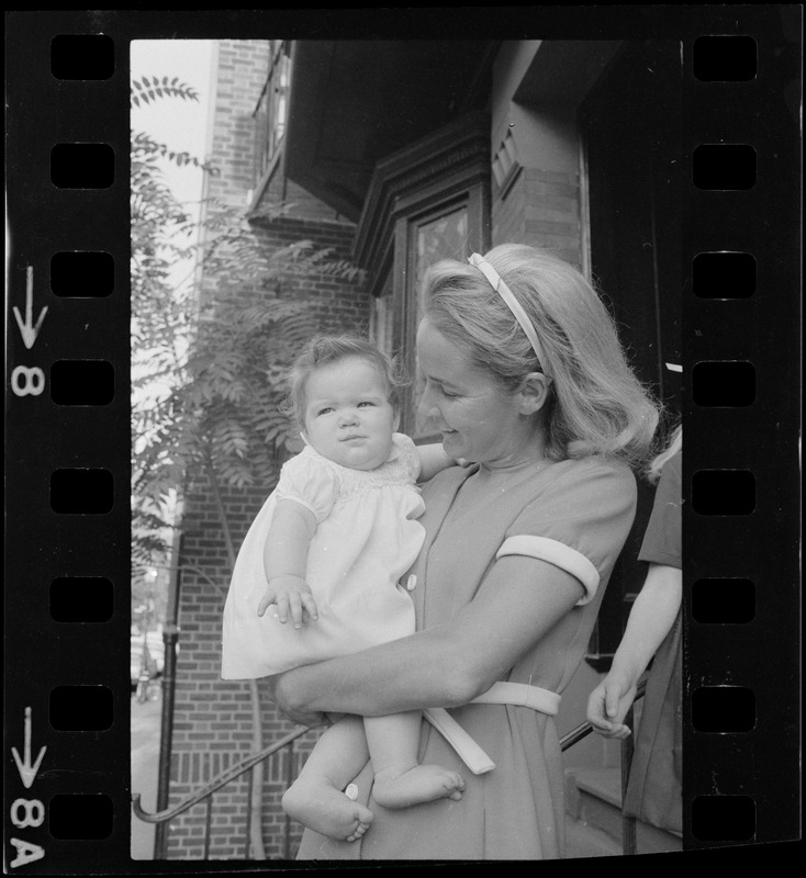 Kathryn White holding her daughter Patricia