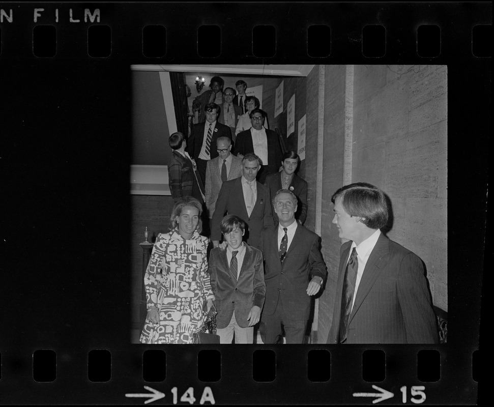 Boston Mayor Kevin White on the evening of the Democratic gubernatorial primary