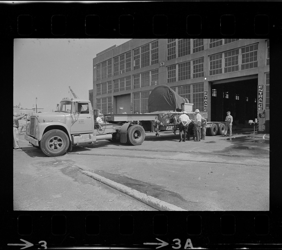 Gemini 9 leaves South Boston Naval Annex