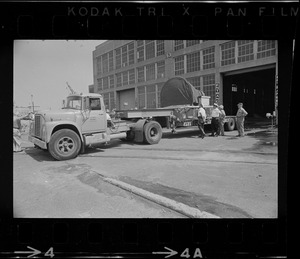 Gemini 9 leaves South Boston Naval Annex