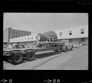 Gemini 9 leaves South Boston Naval Annex