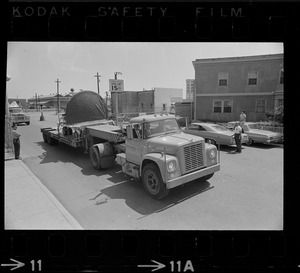 Gemini 9 leaves South Boston Naval Annex