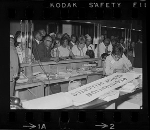 Registration counter at NAACP convention