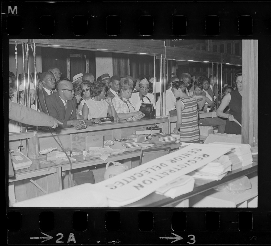 Registration counter at NAACP convention
