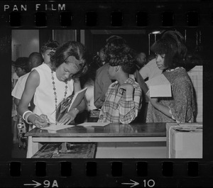 Registration counter at NAACP convention