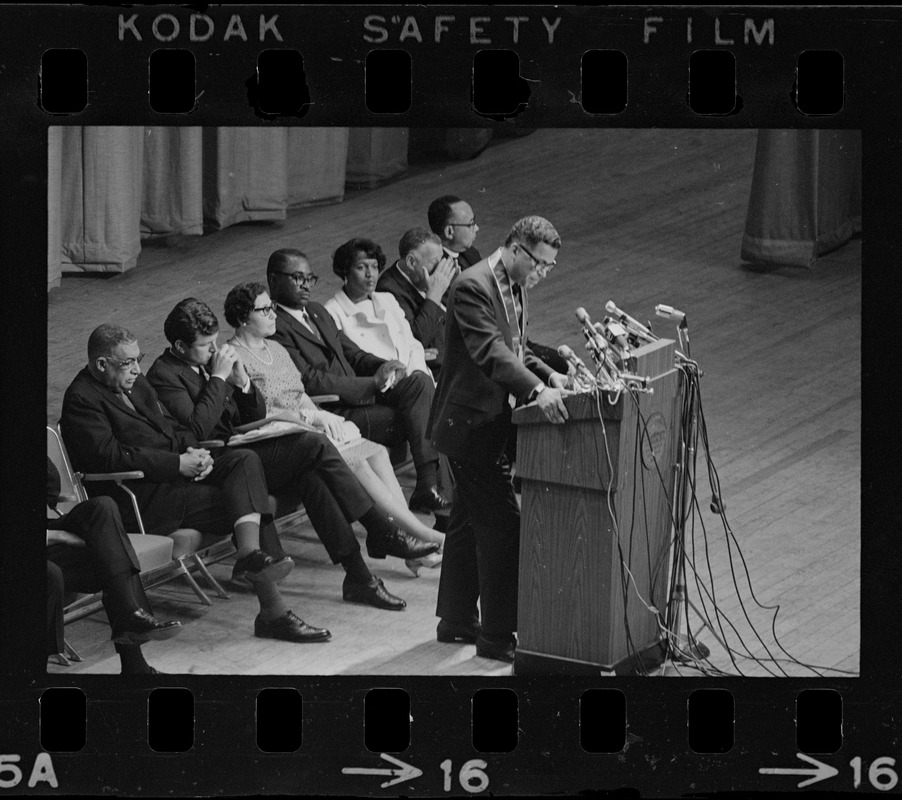 Sen. Edward Brooke speaking at NAACP convention