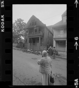 House on Gayland Street, Roxbury, in which eight people died in a fire