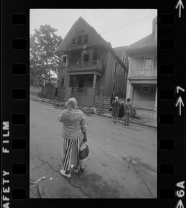 House on Gayland Street, Roxbury, in which eight people died in a fire