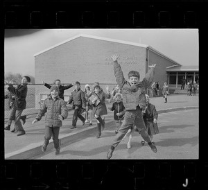 Children at Malcolm S. White Elementary School during teachers strike