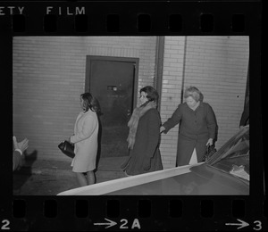Janet Bellezia and Sara Potter arriving at Suffolk County Courthouse