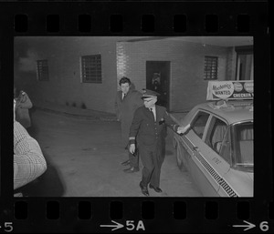 Arthur Hurley arriving at Suffolk County Courthouse