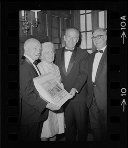 Max Kabatznick, possibly Rose Kabatznick, U. S. Sen. Henry Jackson, and George Shapiro at the 38th Annual Jewish National Fund Dinner