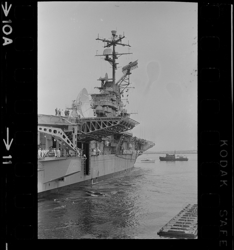 Gemini 9 arrives at South Boston Naval Annex on the U. S. S. Wasp