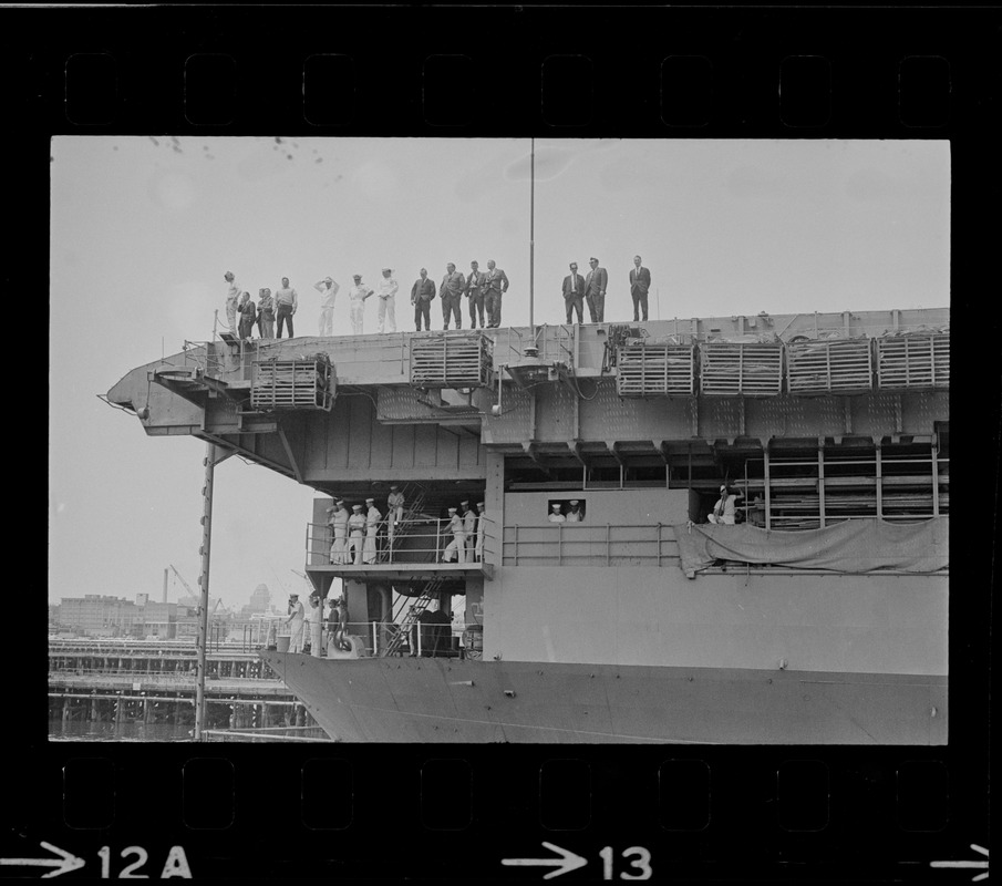 Gemini 9 arrives at South Boston Naval Annex on the U. S. S. Wasp