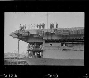 Gemini 9 arrives at South Boston Naval Annex on the U. S. S. Wasp