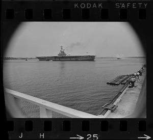 U.S.S. Wasp arriving at South Boston Naval Annex with the Gemini 9 capsule aboard