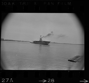 U.S.S. Wasp arriving at South Boston Naval Annex with the Gemini 9 capsule aboard