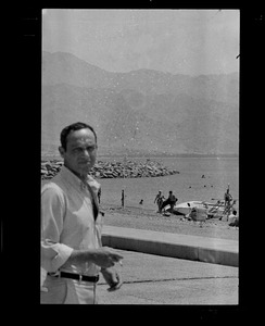 Unidentified man at the shore, Eilat, Israel