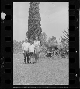 Unidentified man, woman, and child, Israel