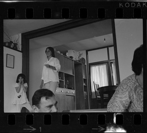 Home interior with family, Israel