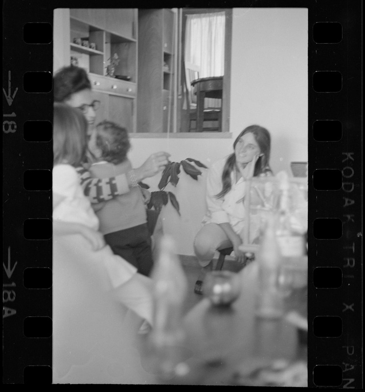 Family in living room, Israel